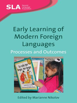 cover image of Early Learning of Modern Foreign Languages